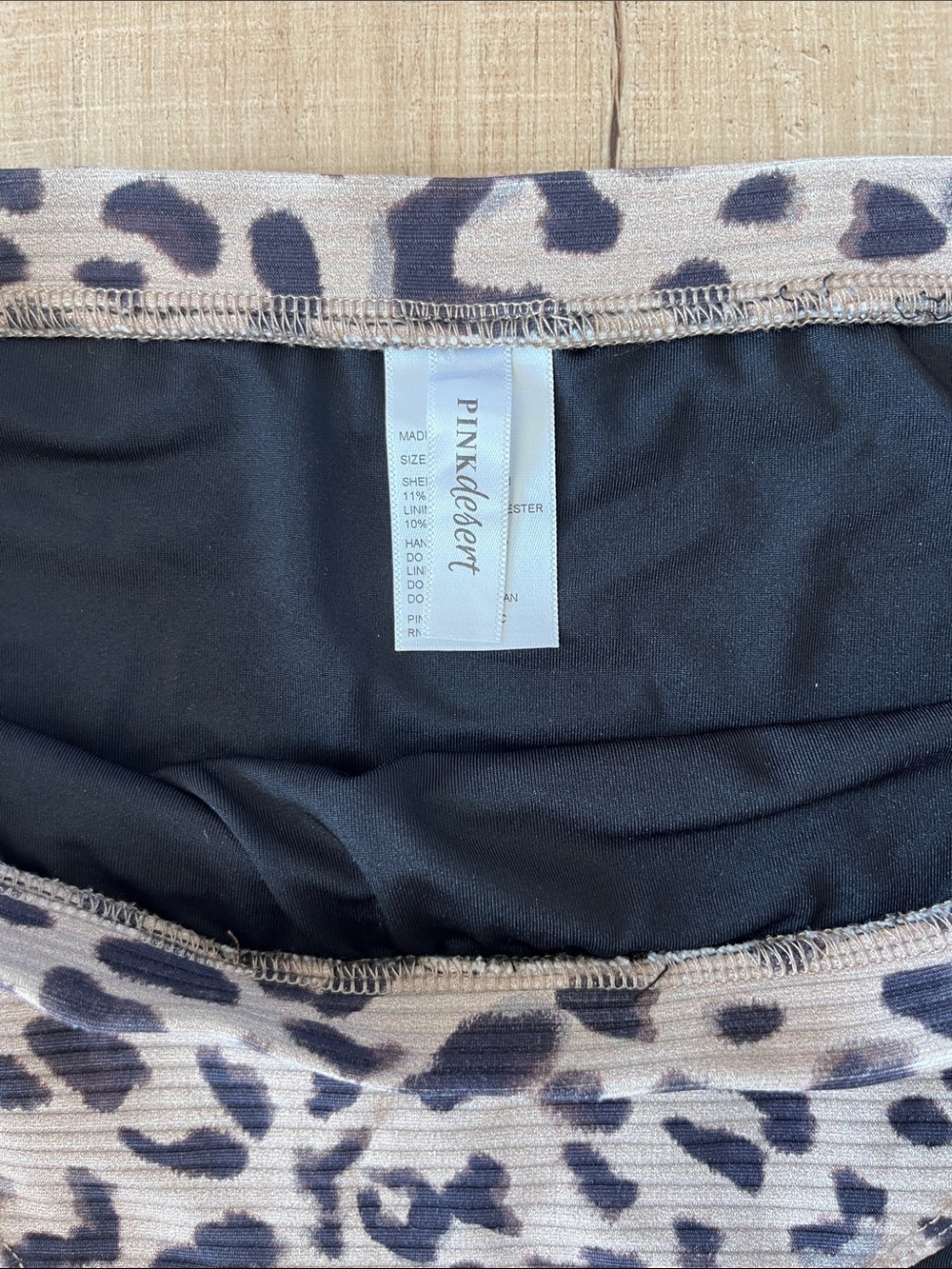 Pink Desert High-Waist Leopard & Black Bikini Bottoms - Women's Swim - Picture 2 of 5